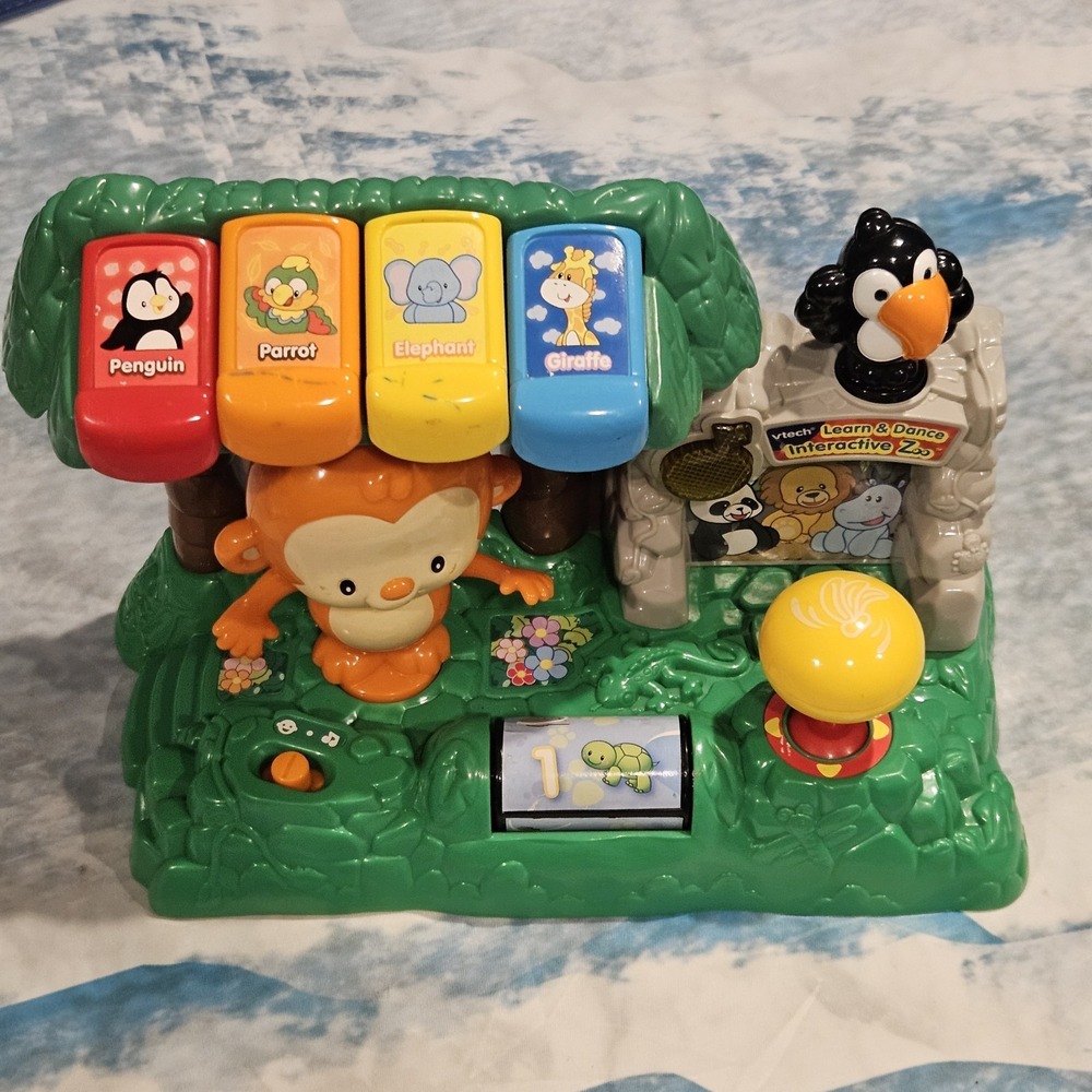 VTech Learn & Dance Interactive Zoo Musical Animal Toy Tested Works